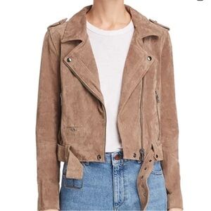 Blank NYC Brown Suede Moto Jacket